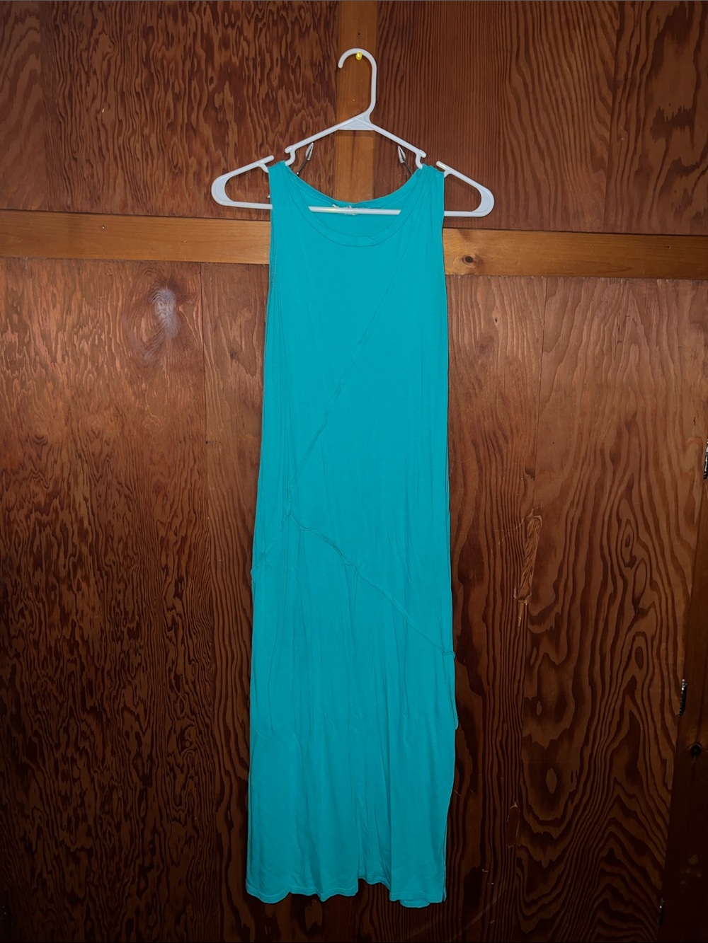 Sleeveless Teal Maxi Dress